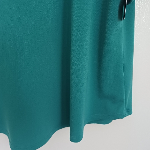 Worthington • Women's Plus Size Knit Lace Detail Flutter Sleeve Tunic Blouse - Picture 8 of 16